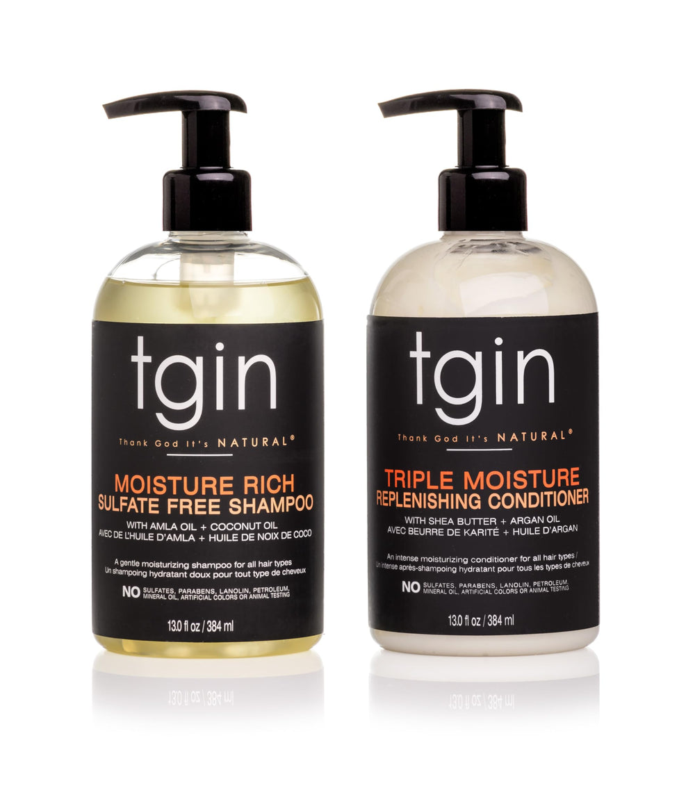 tgin front packaging showing both 13 oz bottles and clear product benefit
