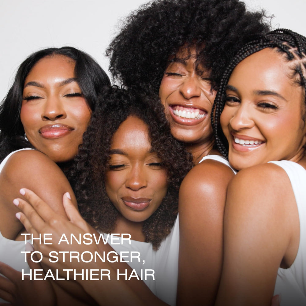 tgin before and after hair strands showing reduced breakage