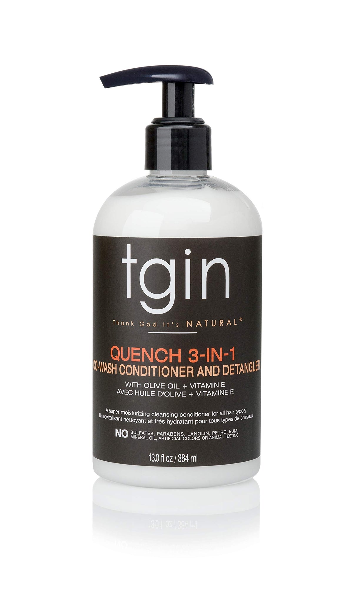 Thank God It's Natural front label showing product name and size benefits