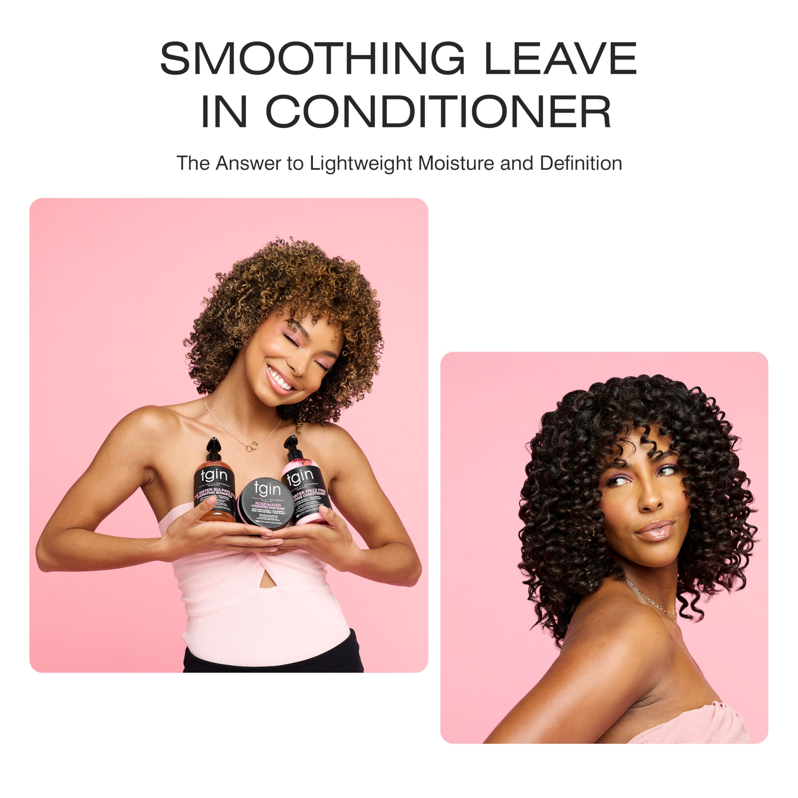 Thank God It's Natural applied to curls to detangle and define natural pattern