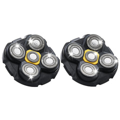 TGSBHIO replacement head front view showing five floating blades and quick benefit