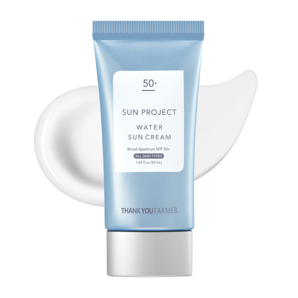 THANKYOU FARMER front packaging showing SPF 50+ protection and benefits