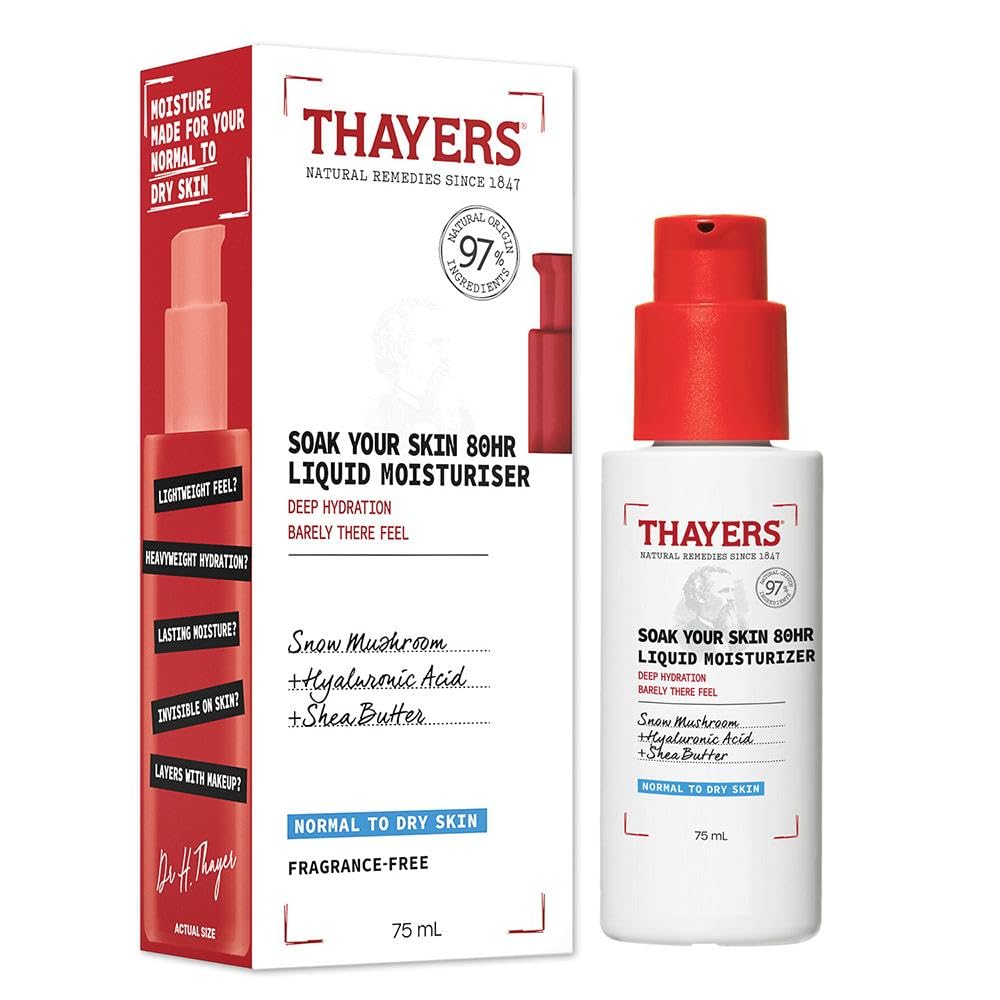 THAYERS front packaging showing 2.5 oz bottle and product name benefit