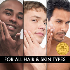 The Art of Shaving texture on palm illustrating lightweight absorption and hydration benefit