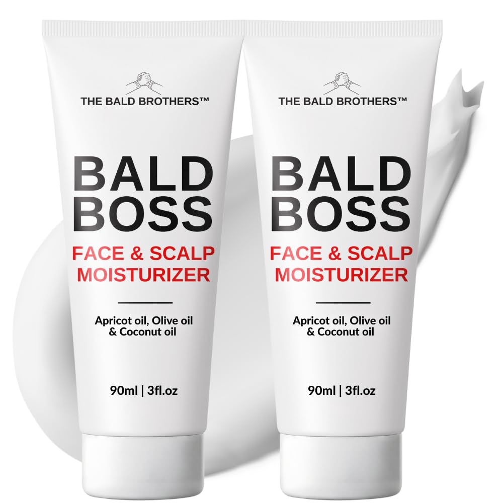 The Bald Brothers front packaging showing two bottles and product name benefit