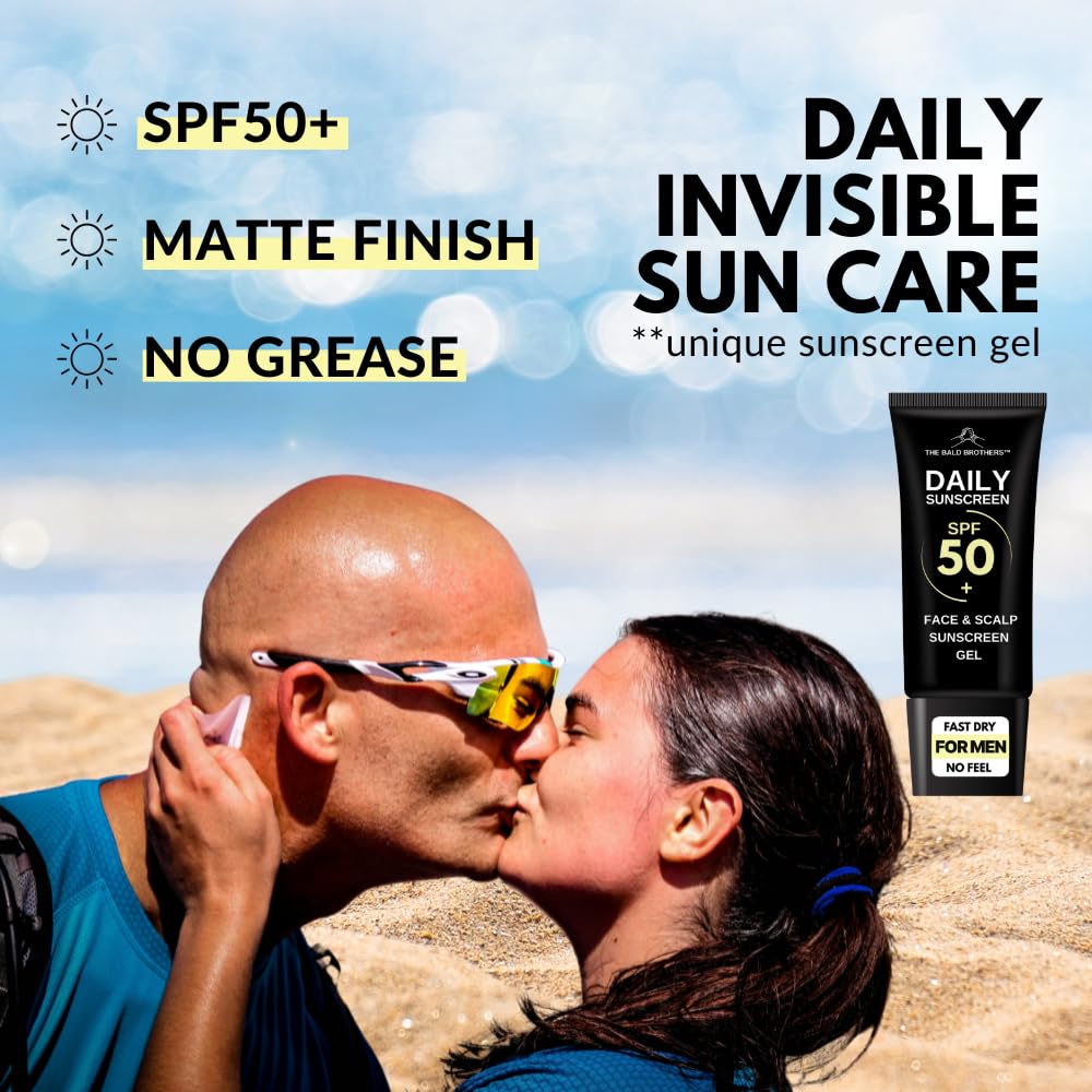 The Bald Brothers application on scalp demonstrating even, invisible coverage
