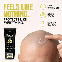 The Bald Brothers gel texture close-up illustrating fast-dry, non-greasy feel