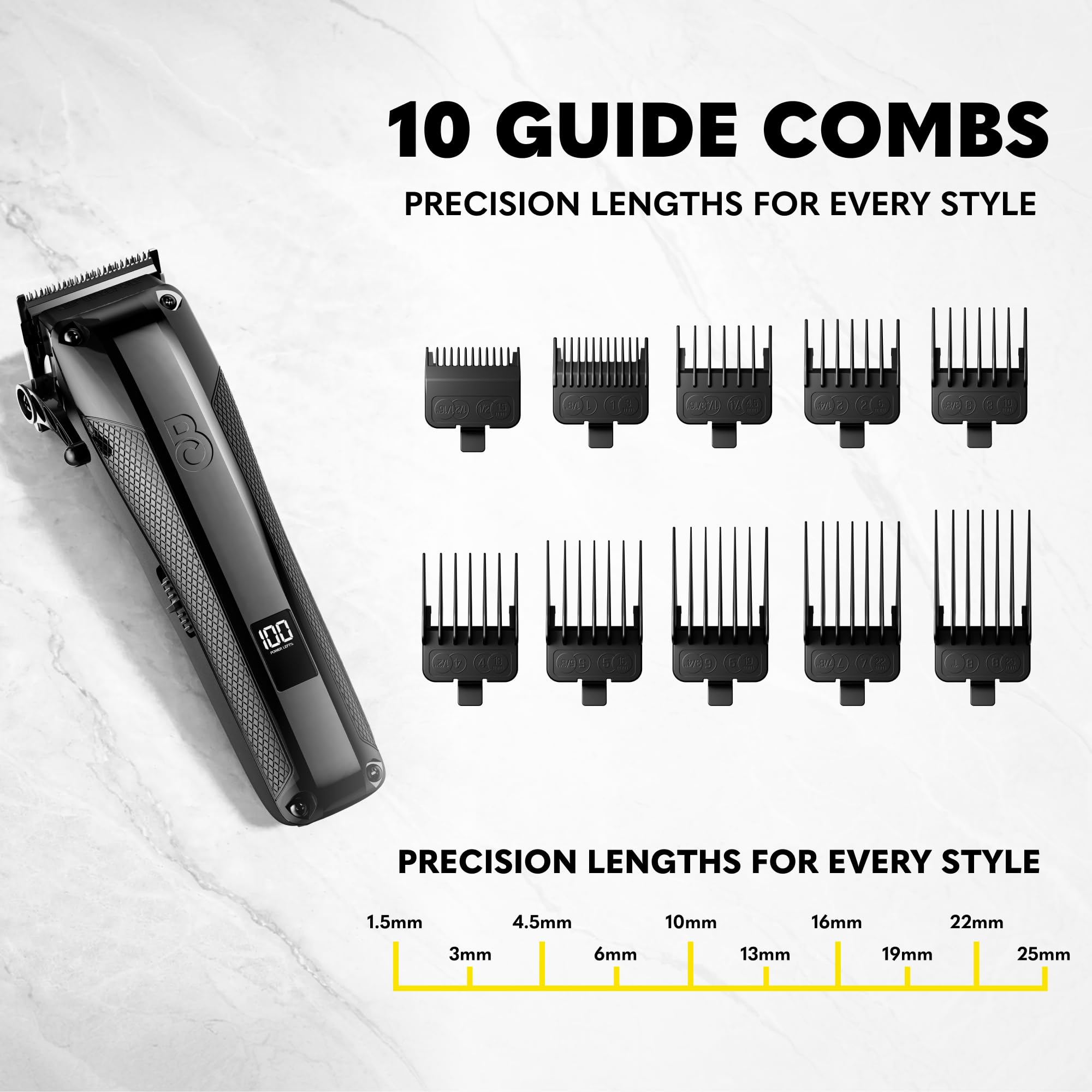The Beard Club side profile showing compact design and textured grip for steady use