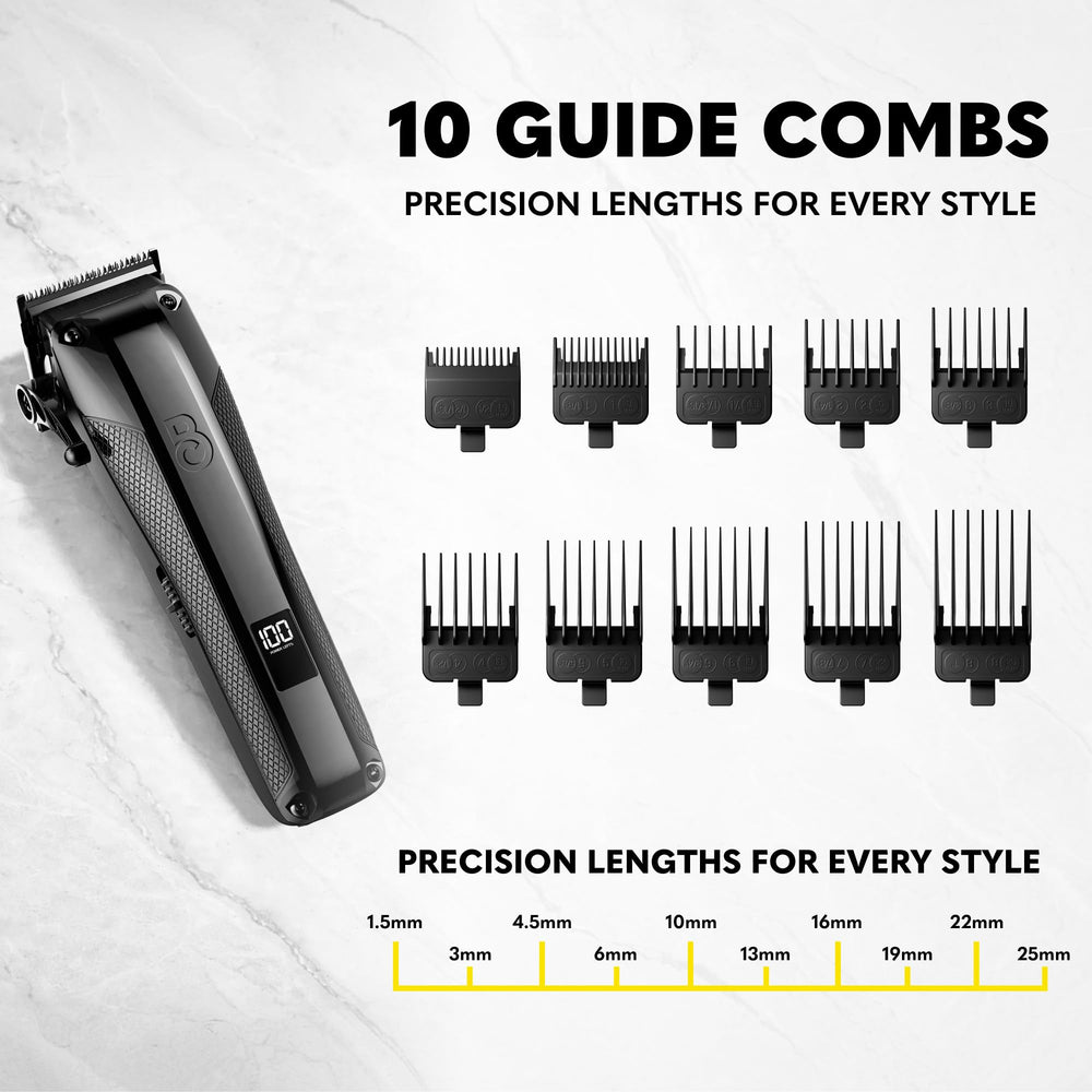 The Beard Club side profile showing compact design and textured grip for steady use