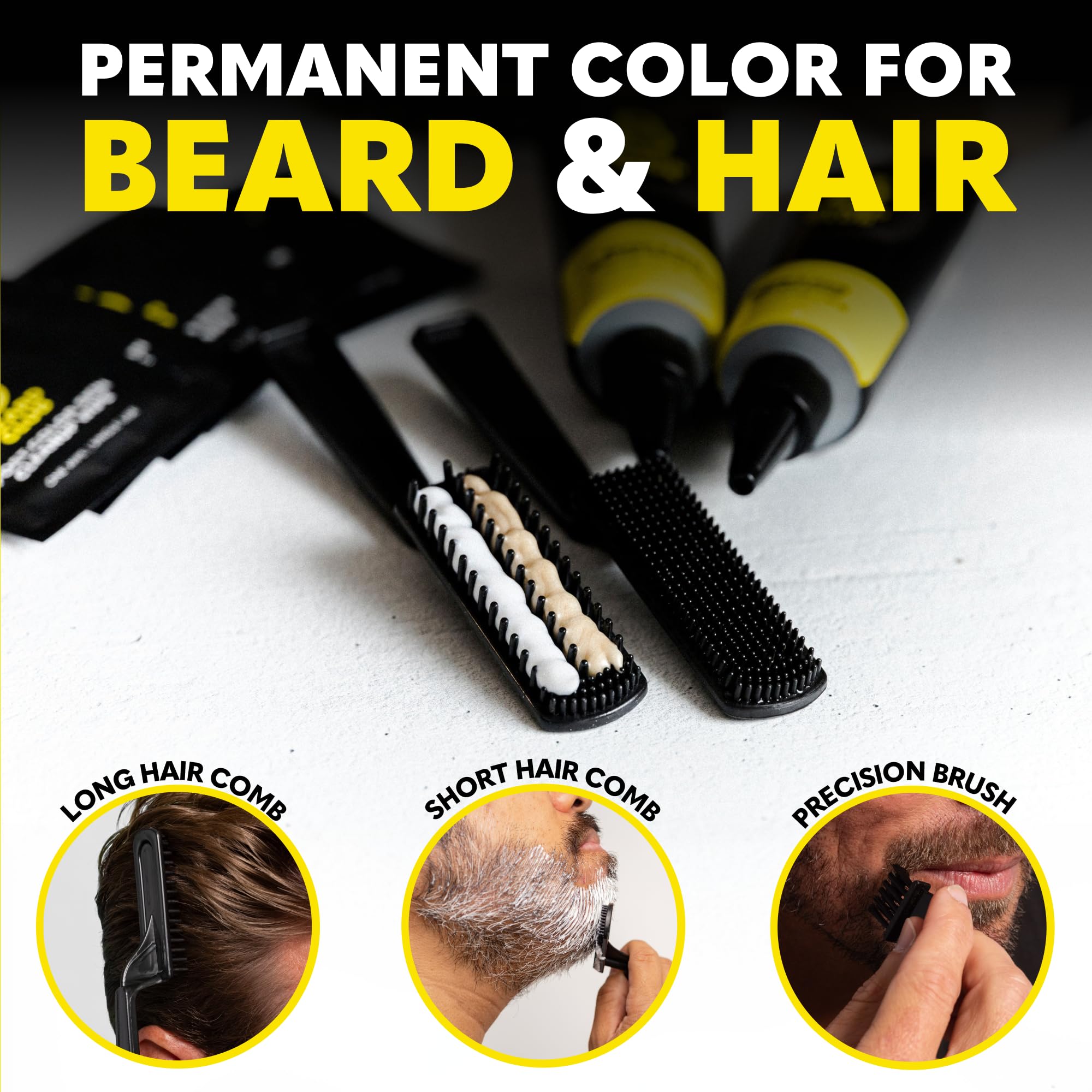 The Beard Club kit shown in hand for scale to show generous, reusable volume