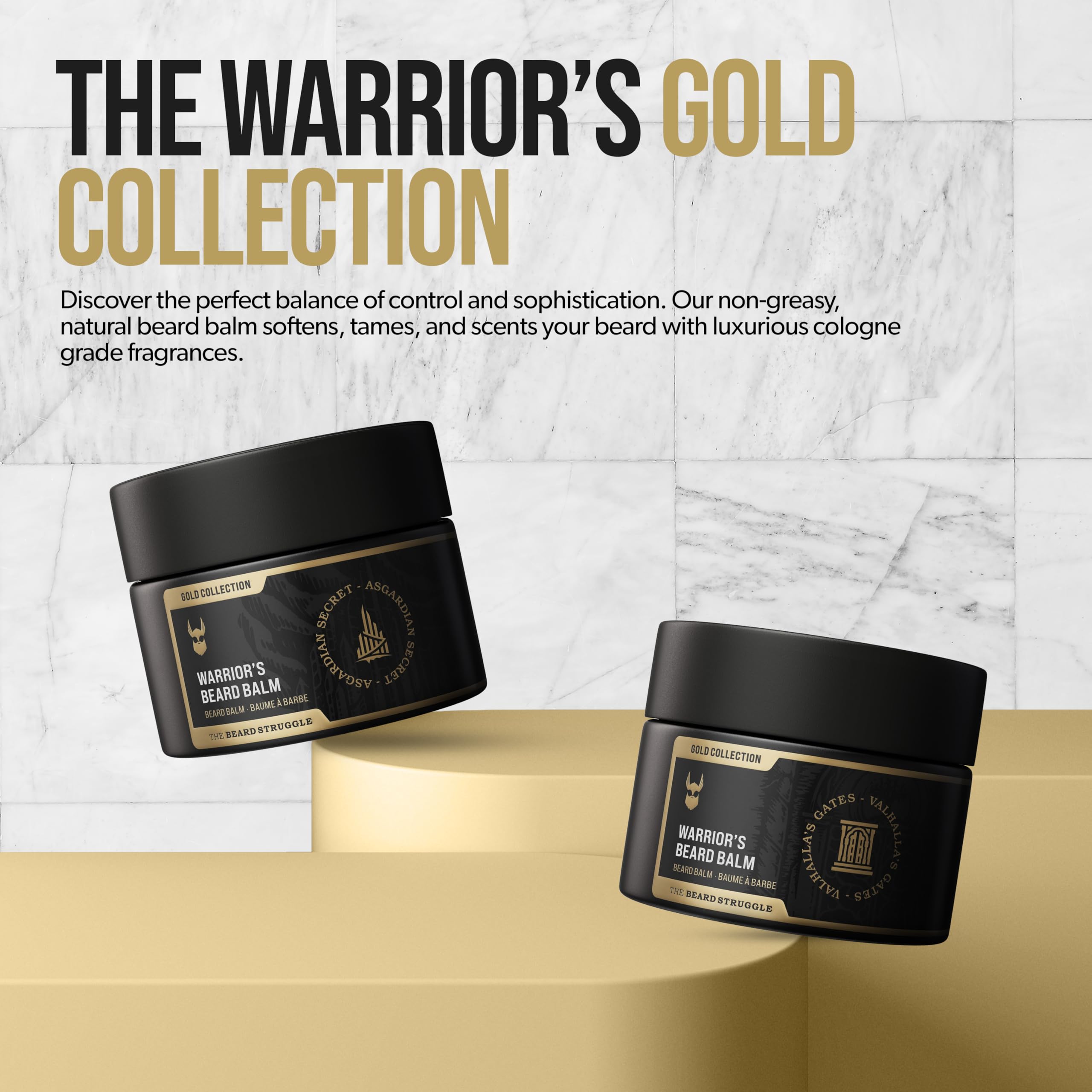 The Beard Struggle balm smooth texture close-up for easy absorption