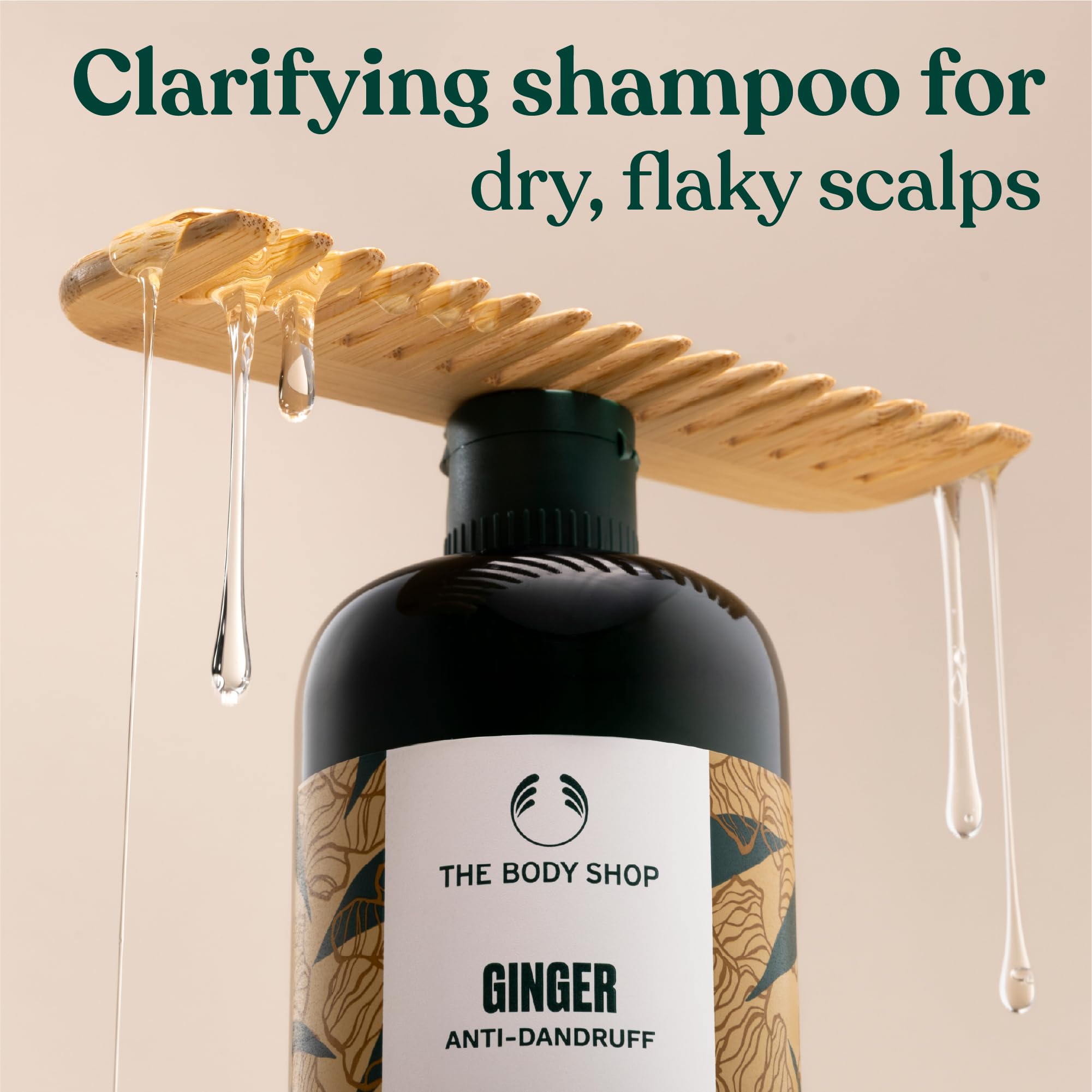 The Body Shop shampoo texture lather demonstrating gentle cleansing in use