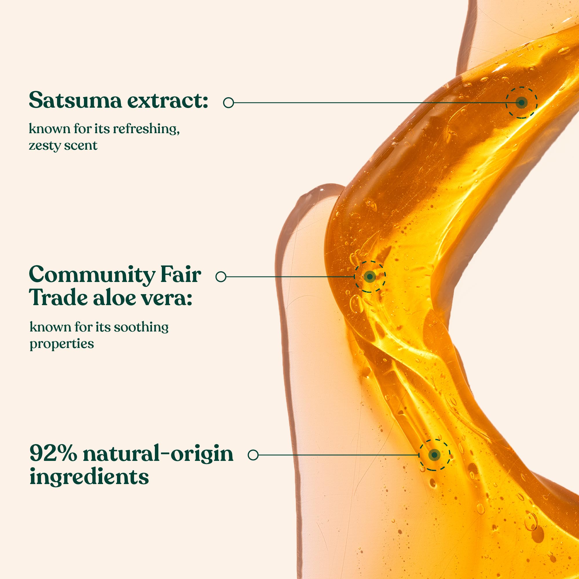 The Body Shop satsuma label ingredient list showing vegan certification and natural origin