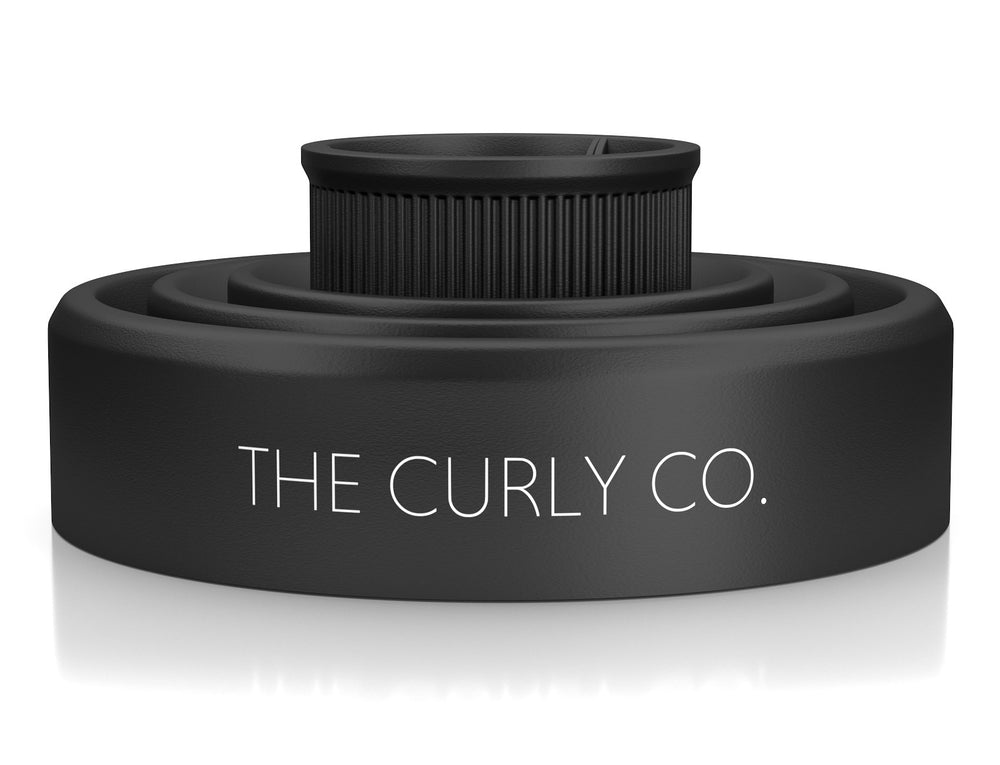 The Curly Co. diffuser close-up of vents for gentle airflow and frizz control benefit