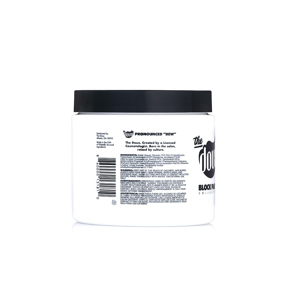 The Doux gel texture in hand showing smooth consistency and easy application benefit