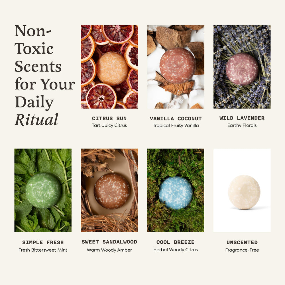 the earthling co. key botanical ingredients display showing natural scalp benefits