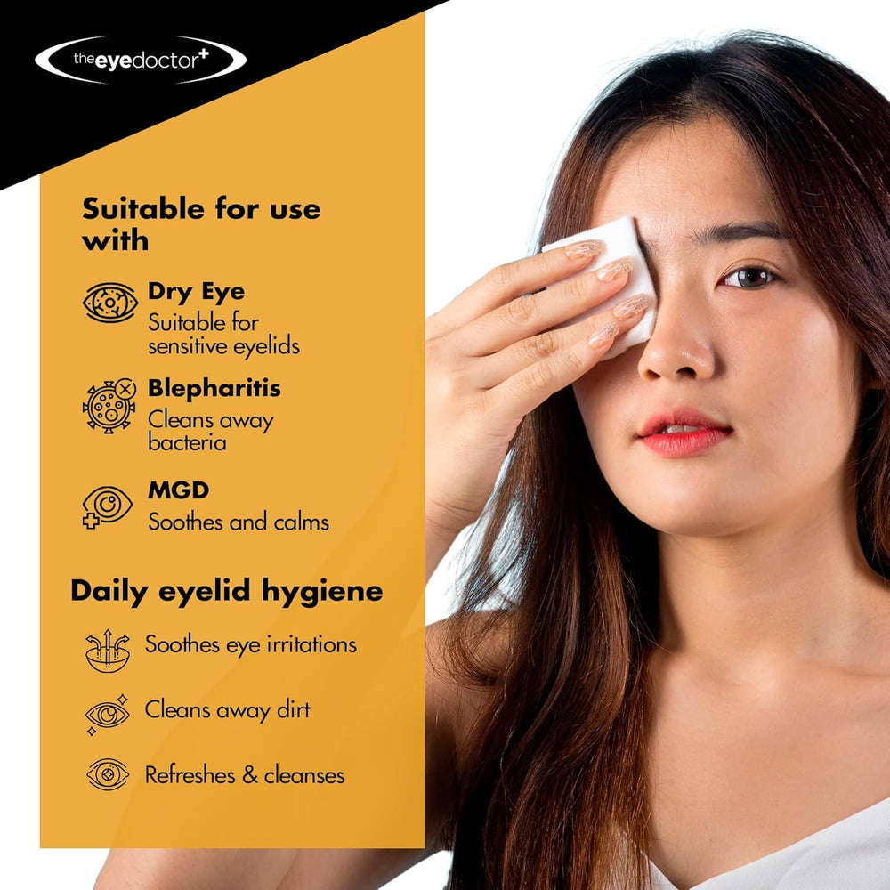 The Eye Doctor close-up texture of wipe demonstrating gentle soft fibers