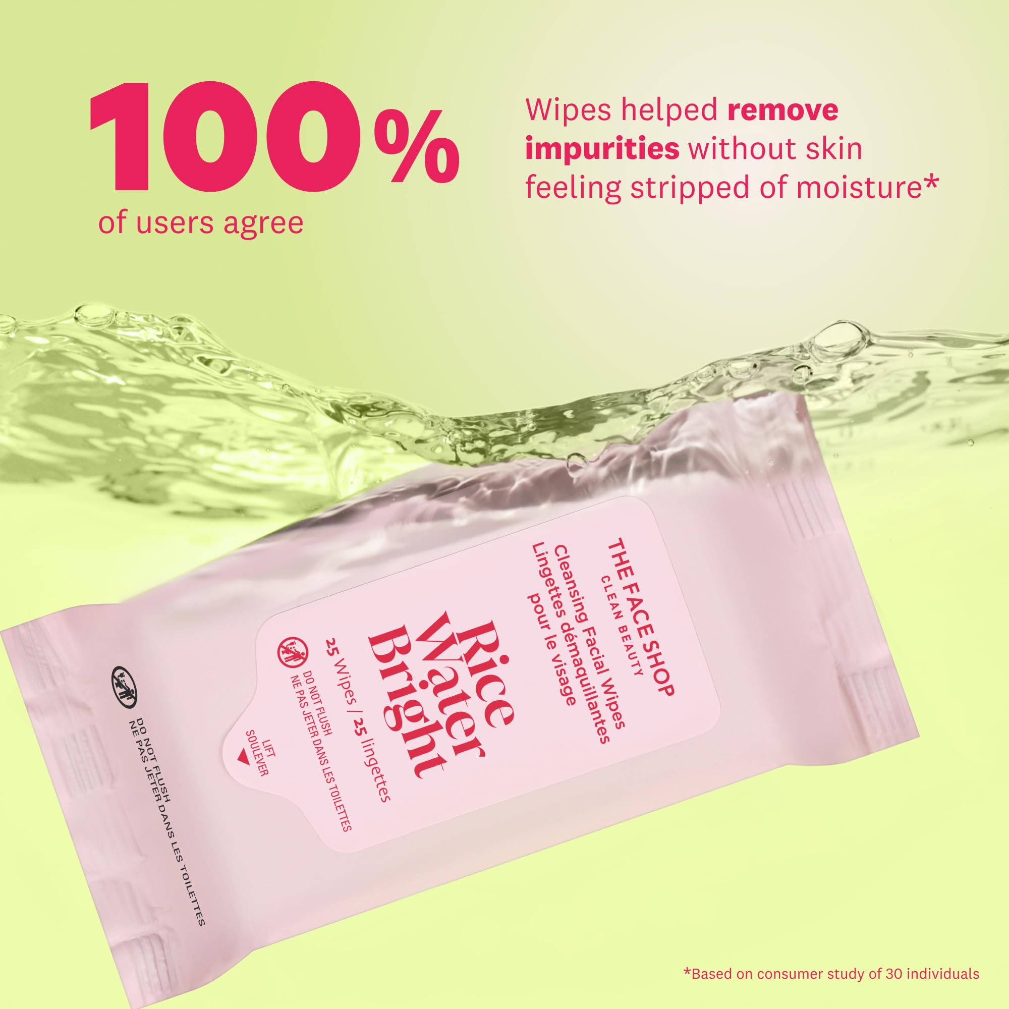 THE FACE SHOP sealed sachet corner detail preserving freshness and convenience