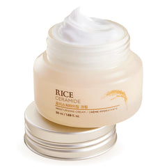 THE FACE SHOP jar front view showing rice ceramide cream for daily hydration