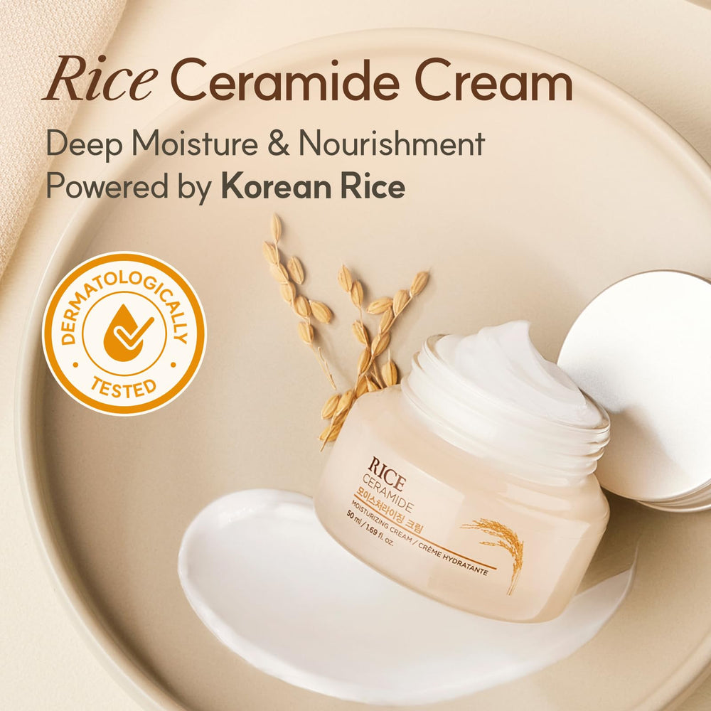 THE FACE SHOP open jar showing silky cream texture for fast absorption