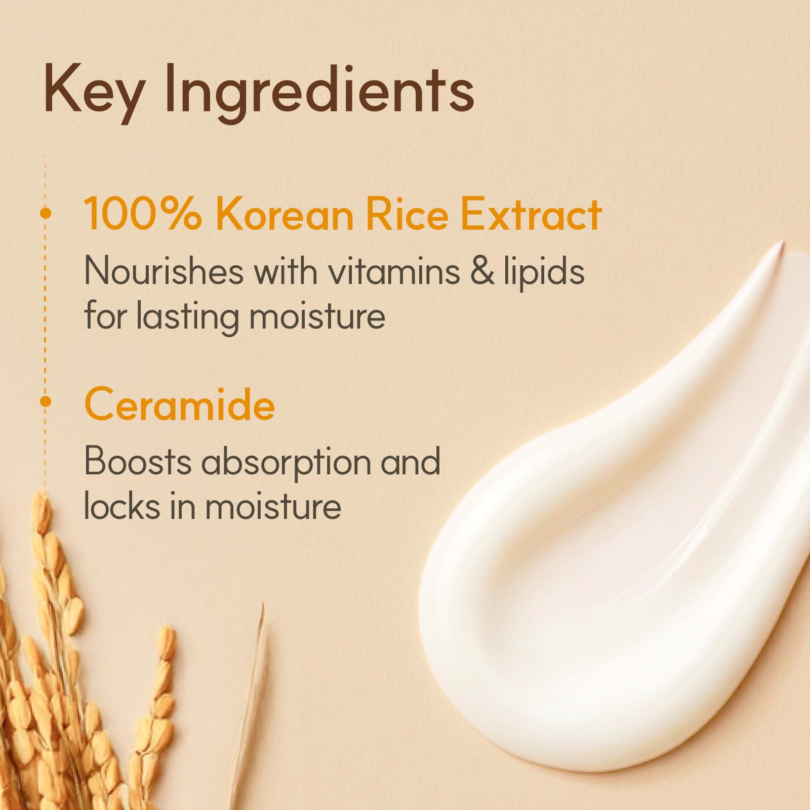 THE FACE SHOP side label close-up showing ingredient list and formulation benefit
