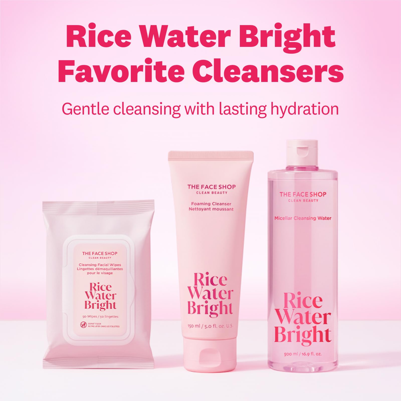 The Face Shop bottle on bathroom counter suggesting daily skincare convenience