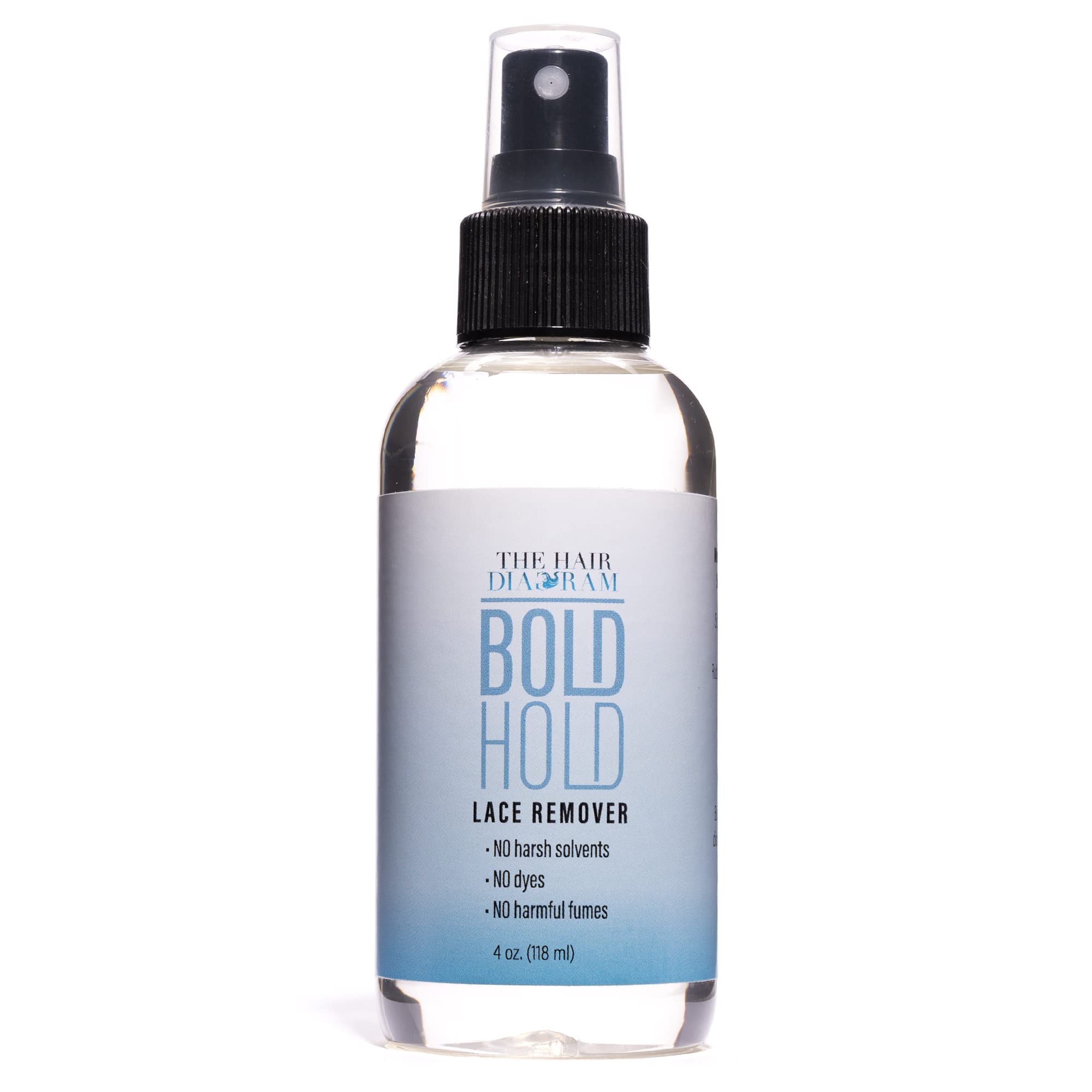 The Hair Diagram front spray bottle showing product and easy application benefit