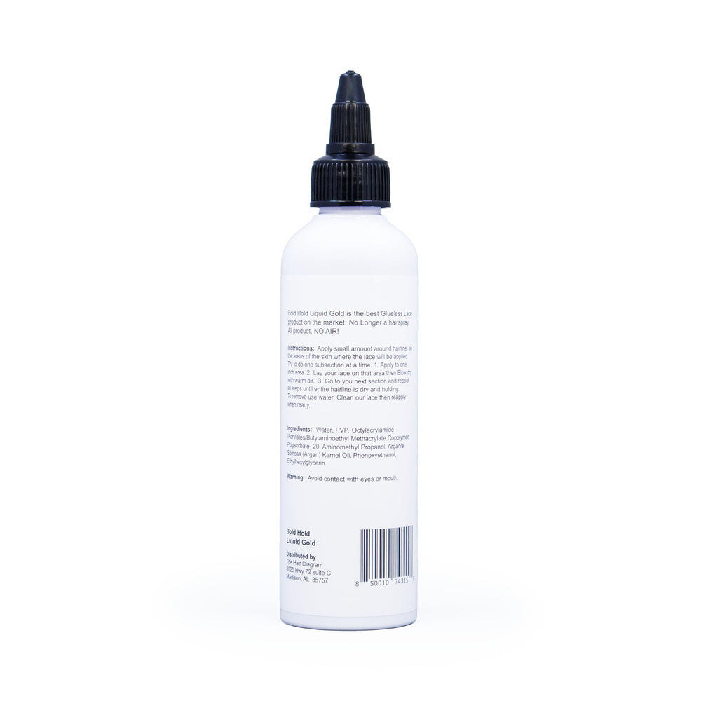The Hair Diagram rinsing off with water showing easy removal