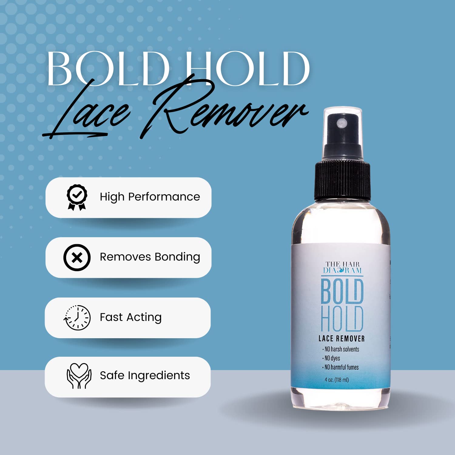 The Hair Diagram removing adhesive from lace wig showing effective bond release