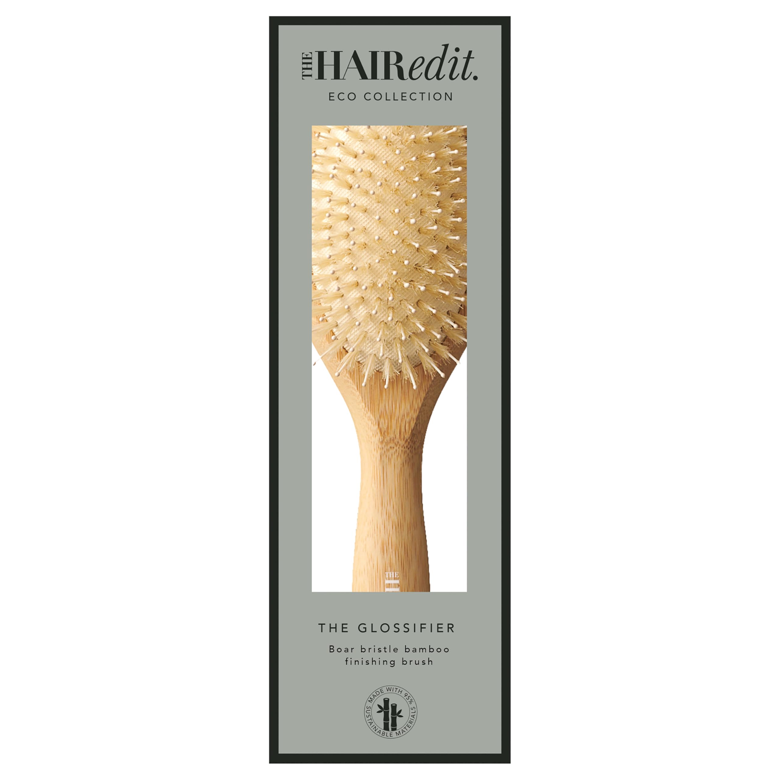 The Hair Edit brush on bathroom counter in lifestyle setting for everyday use