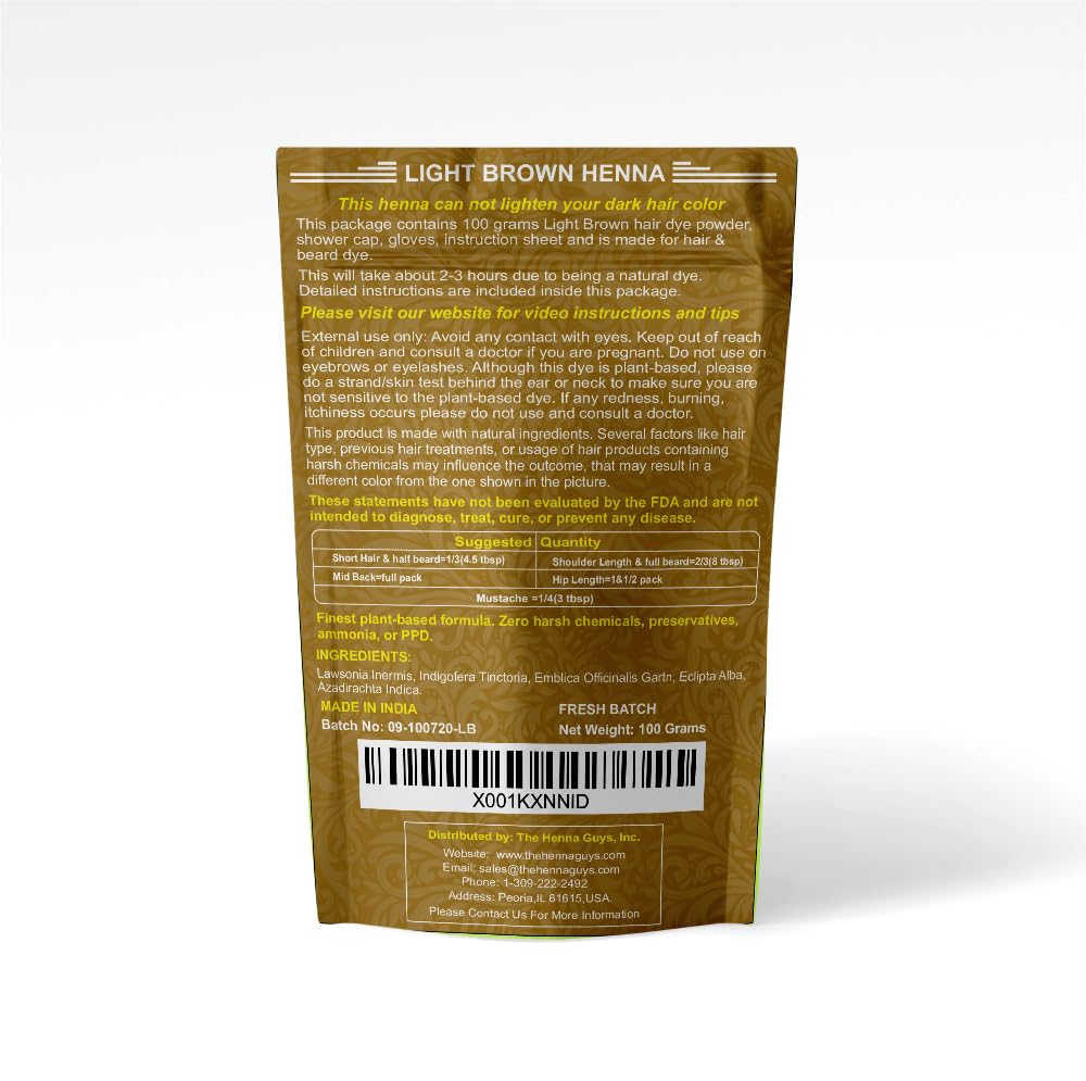 The Henna Guys mixed with brewed tea to adjust tone for natural depth