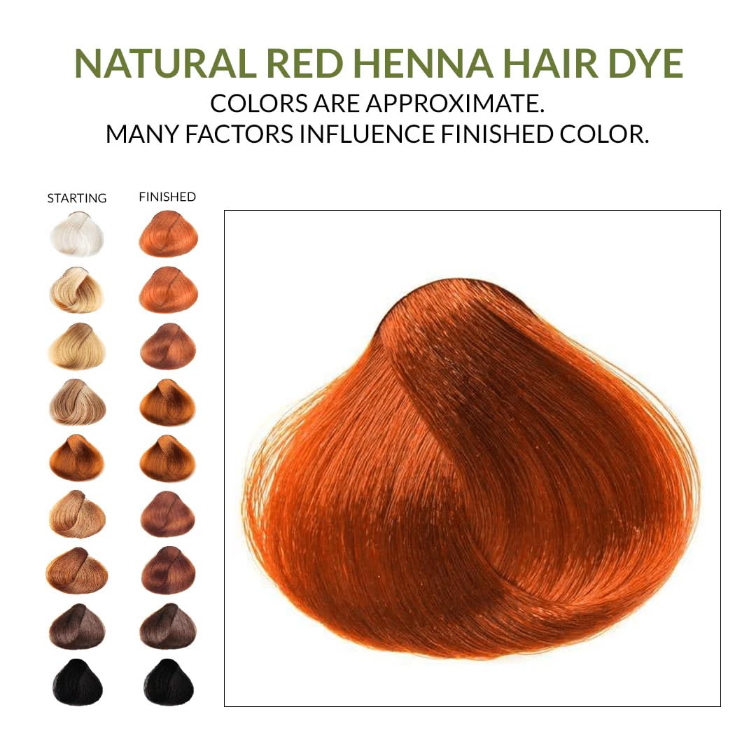 The Henna Guys 100g pack beside ruler to show scale and exact net weight