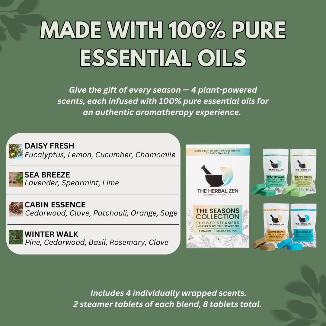 The Herbal Zen product label and ingredient list conveying natural oils benefit