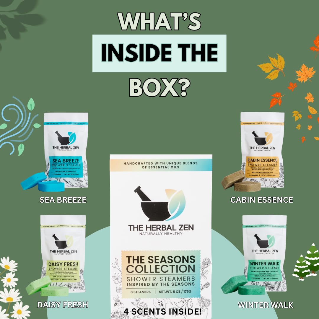 The Herbal Zen overhead of all variety steamers to show included blends