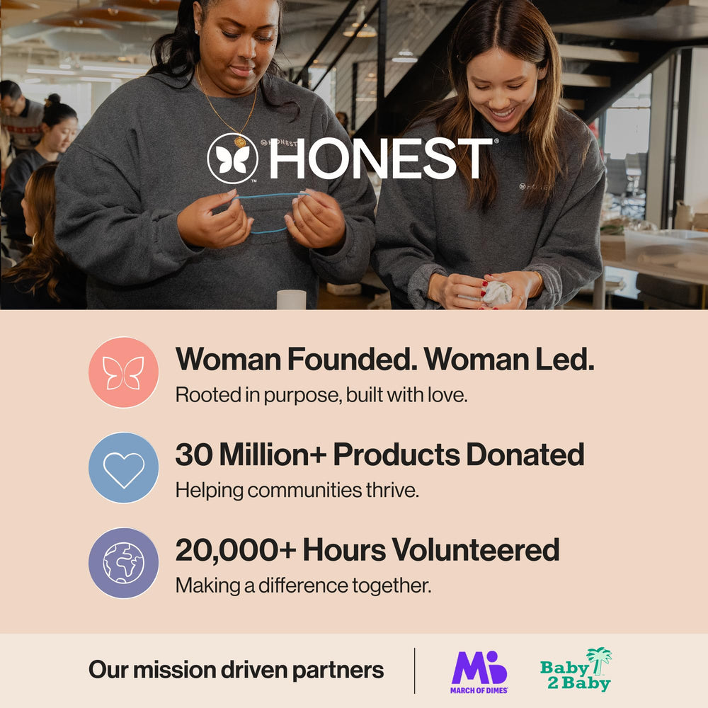 the honest company set on a nursery dresser showing comfortable postpartum self-care benefit