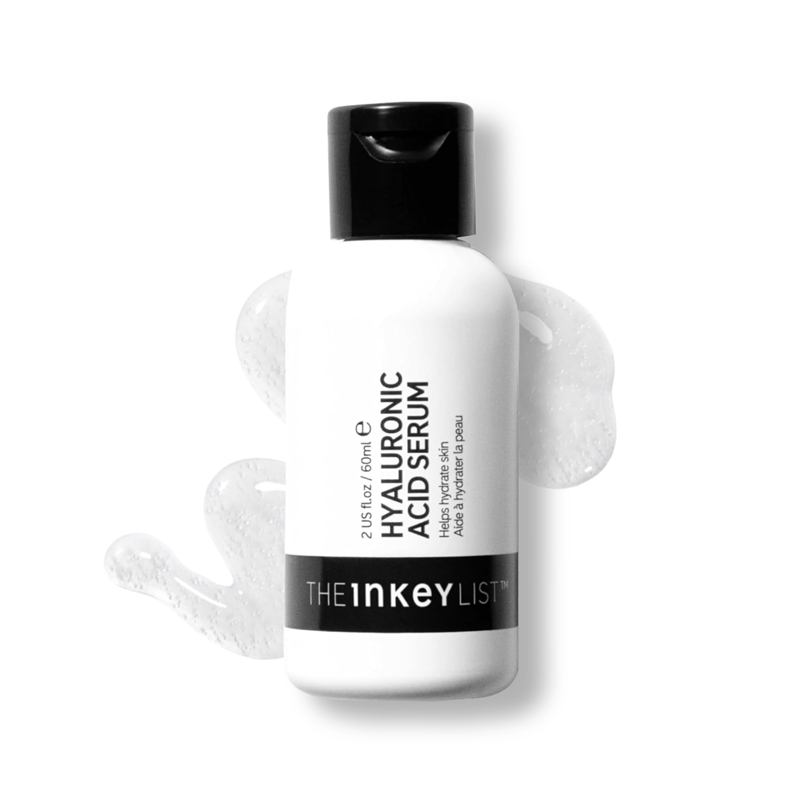 The INKEY List front packaging showing clear bottle and label benefits