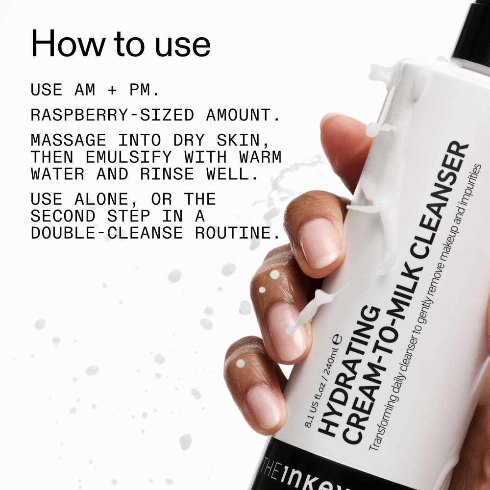 The INKEY List cleanser on bathroom shelf suggesting daily routine ease