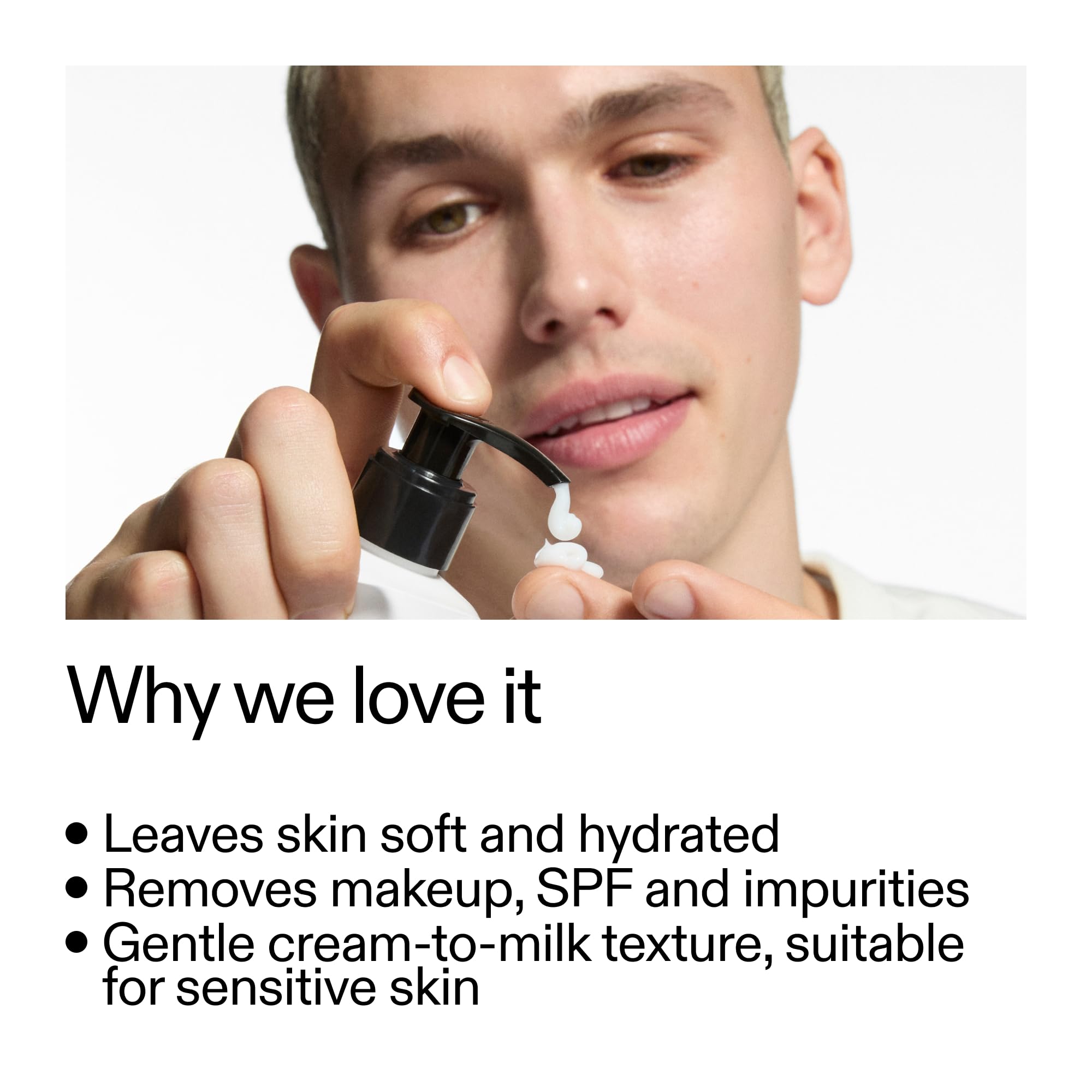 The INKEY List creamy texture close-up highlighting soothing hydration
