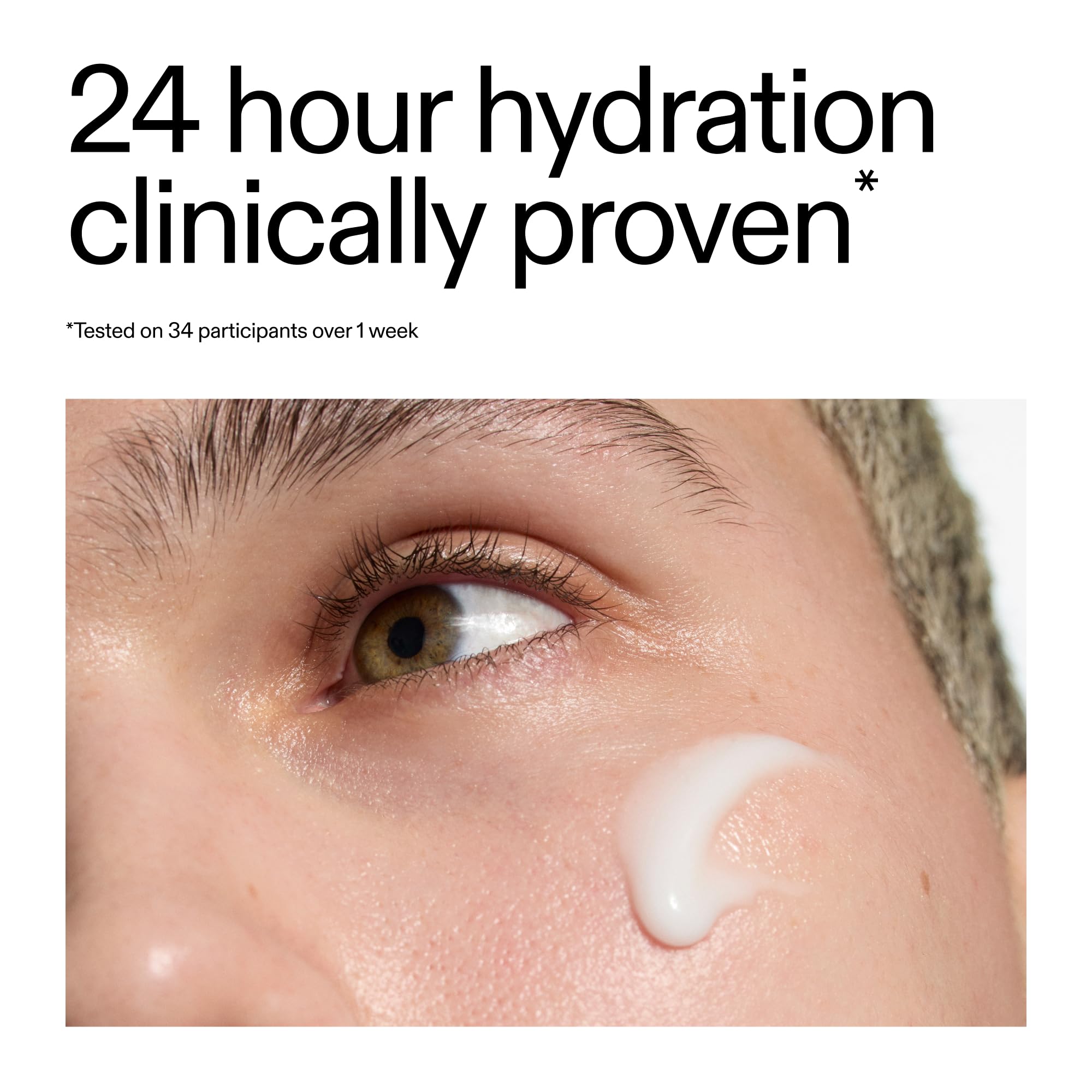 The INKEY List emulsified milk in hand demonstrating easy makeup removal