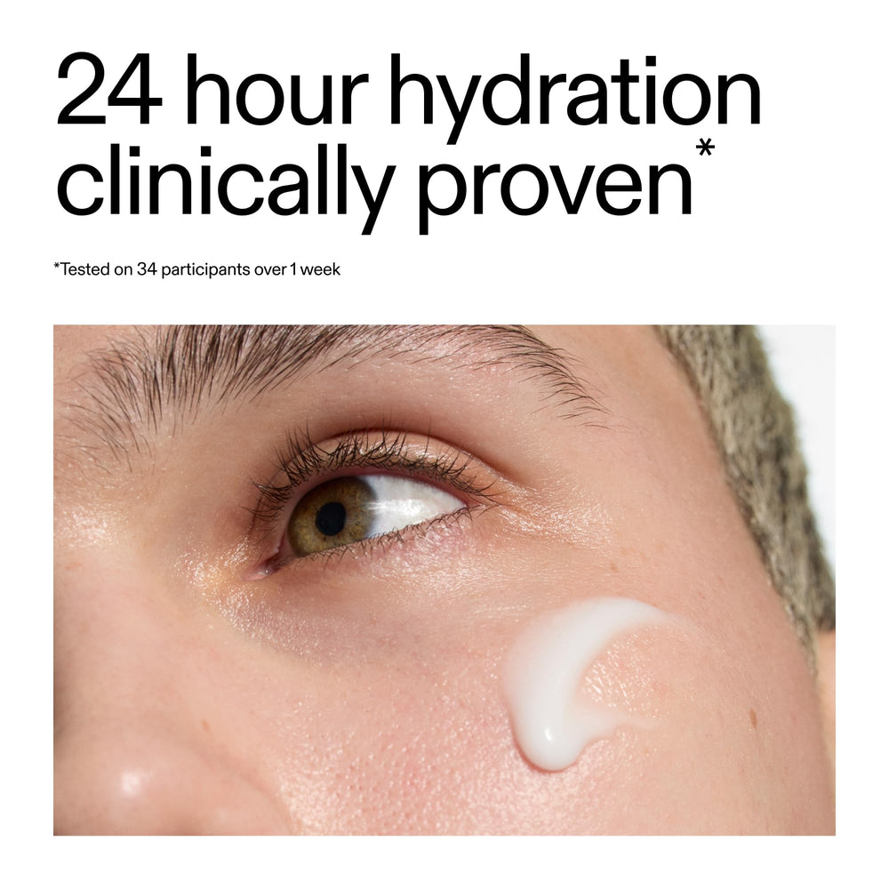 The INKEY List emulsified milk in hand demonstrating easy makeup removal