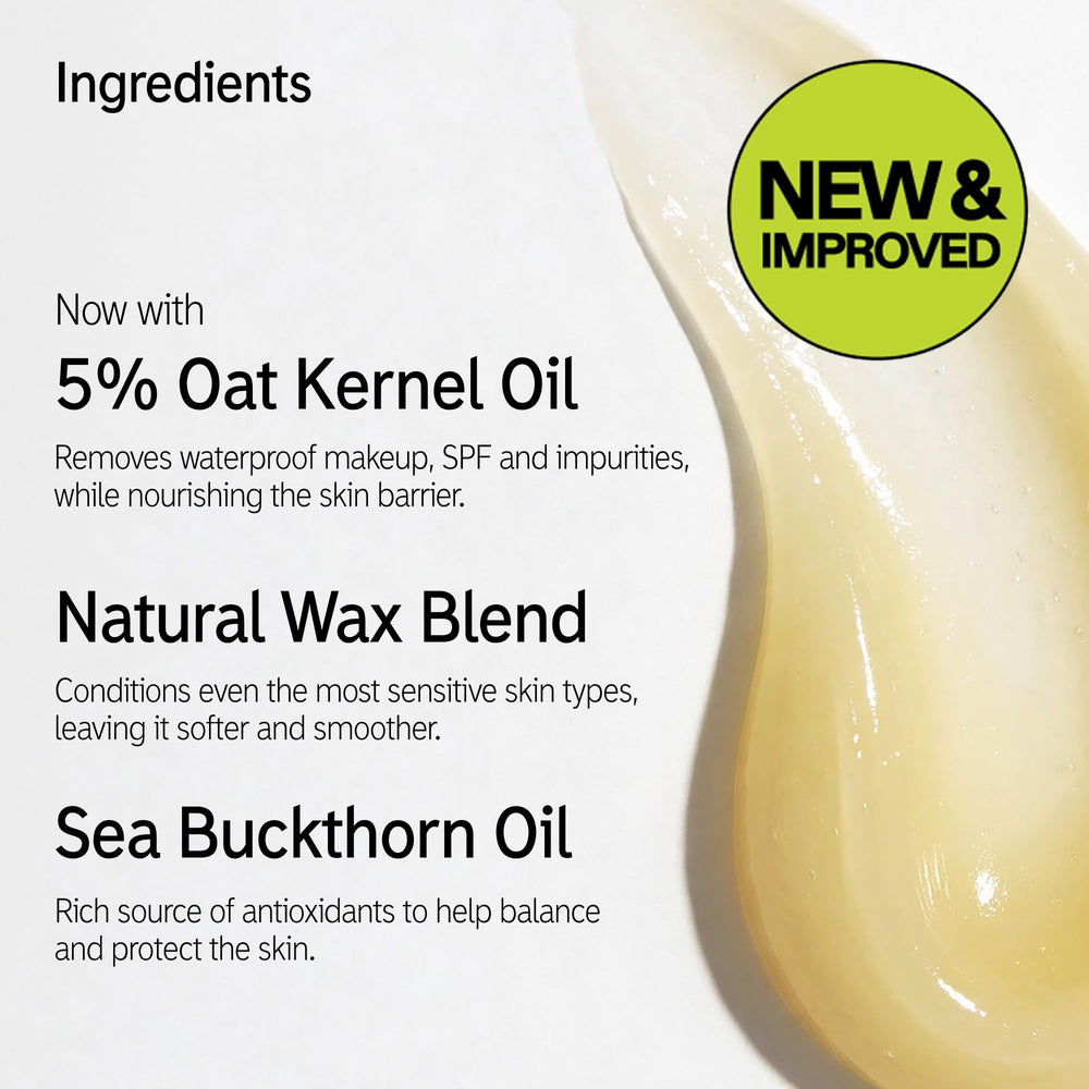Rinsed skin after The INKEY List balm showing soft balanced non-dry result