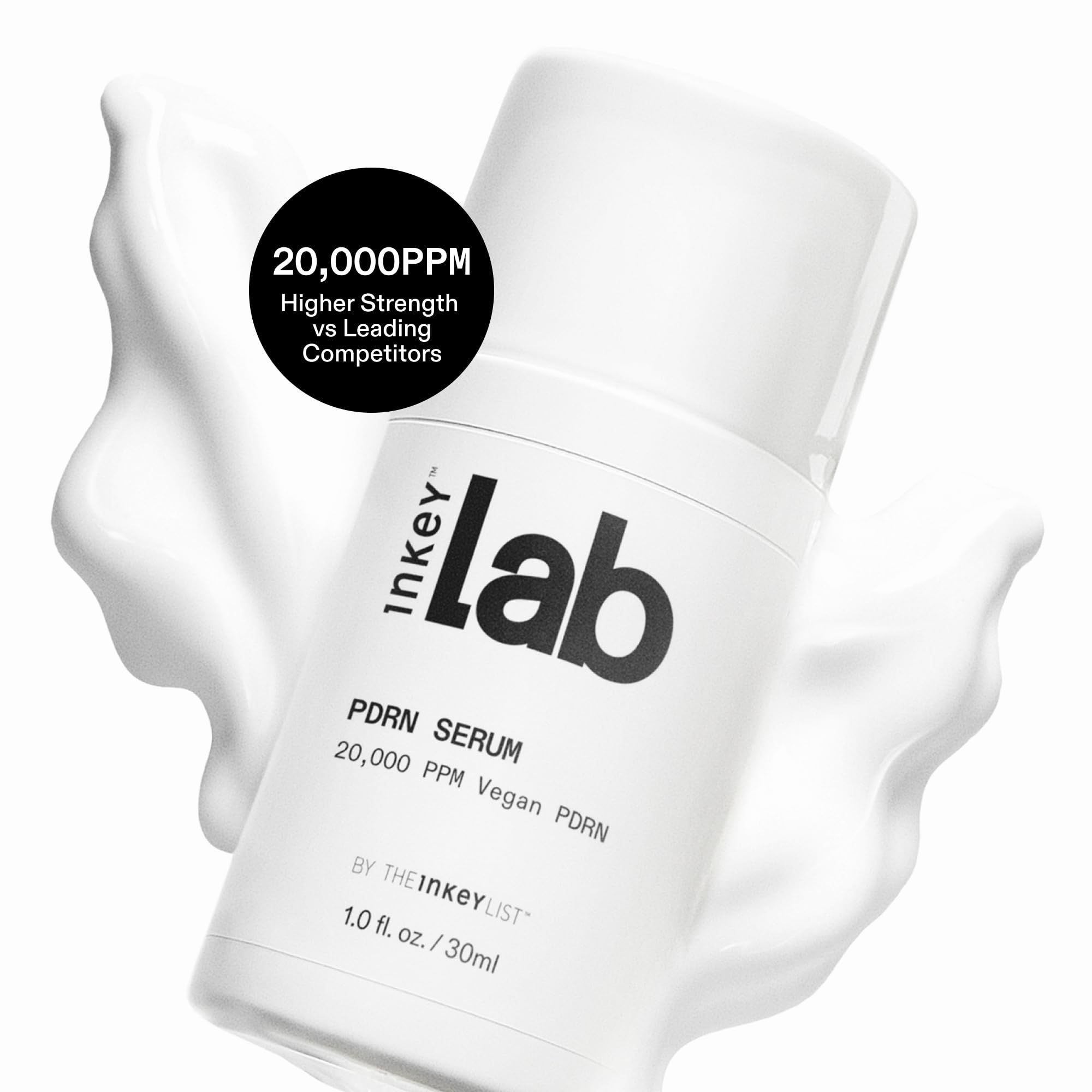 The INKEY List PDRN Serum before and after skin texture improvement comparison