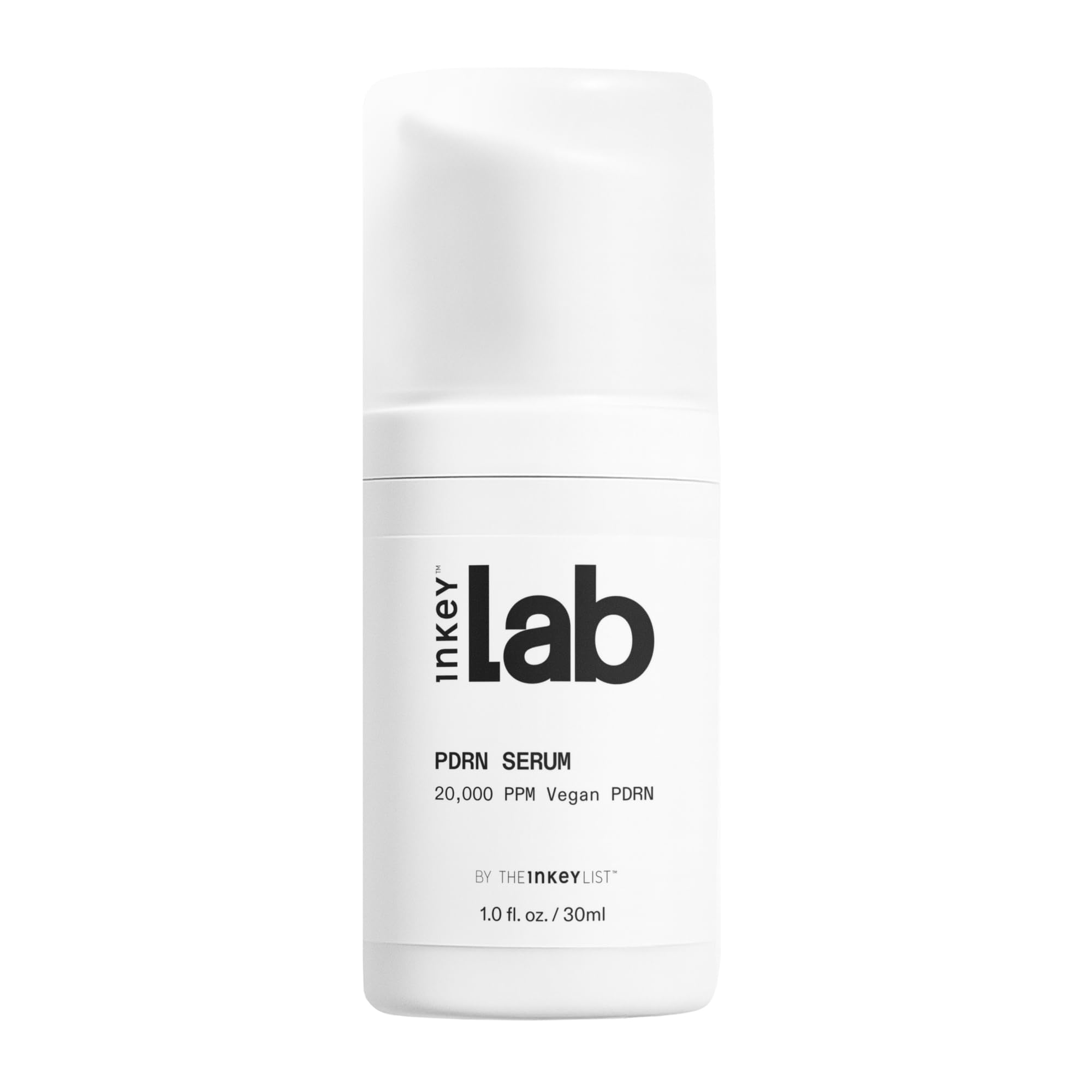 The INKEY List PDRN Serum bottle front showing clean packaging and product benefit