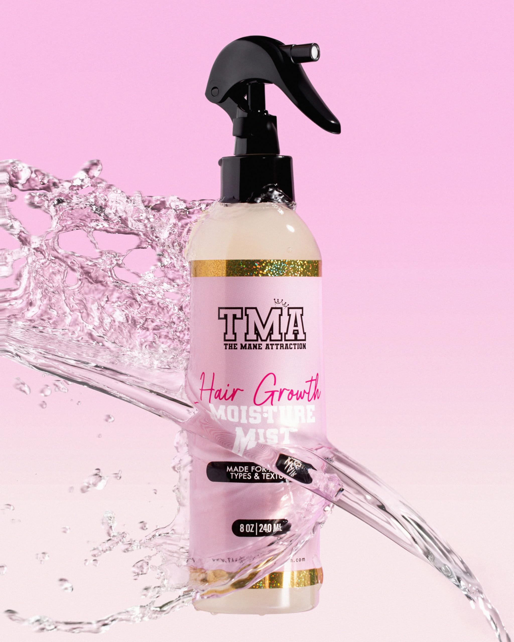 The Mane Attraction before and after hair styling showing improved manageability and shine