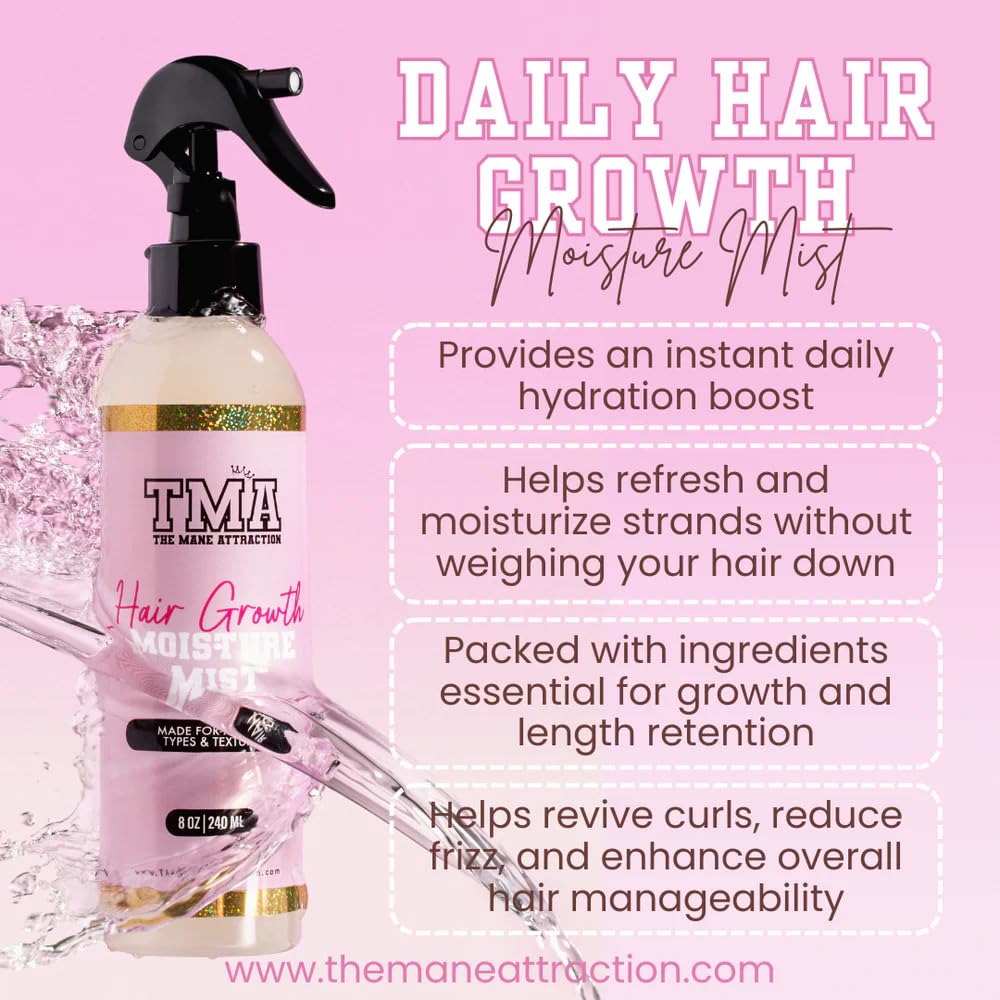 The Mane Attraction close-up of liquid texture highlighting lightweight, non-greasy formula