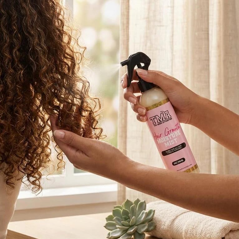The Mane Attraction botanicals arrangement showing aloe, almond and honey benefits