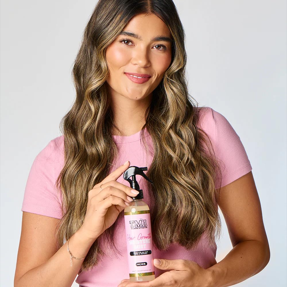 The Mane Attraction application on scalp illustrating targeted hydration and scalp care