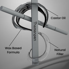 The Men Pen used to define a beard lineup for sharper, cleaner edges