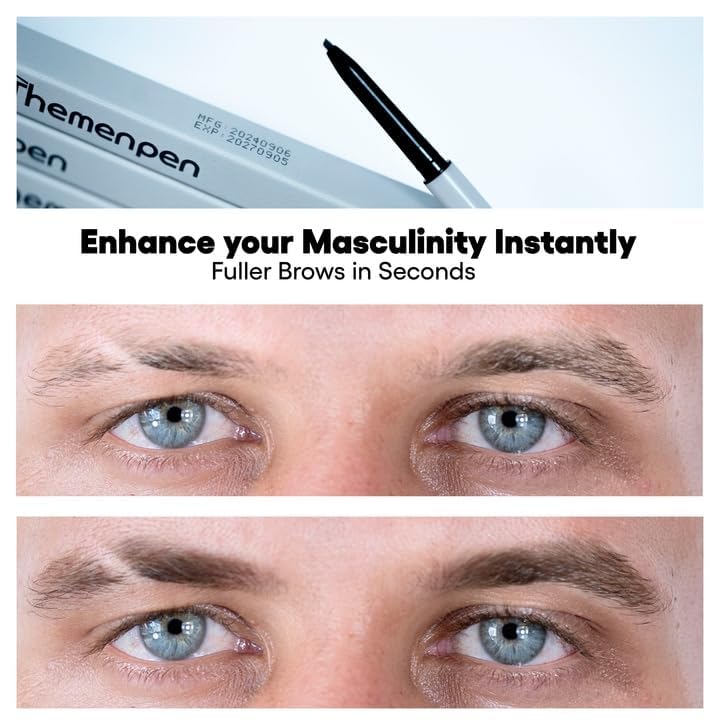 The Men Pen fine-tip close-up displaying precision for natural hairlike strokes