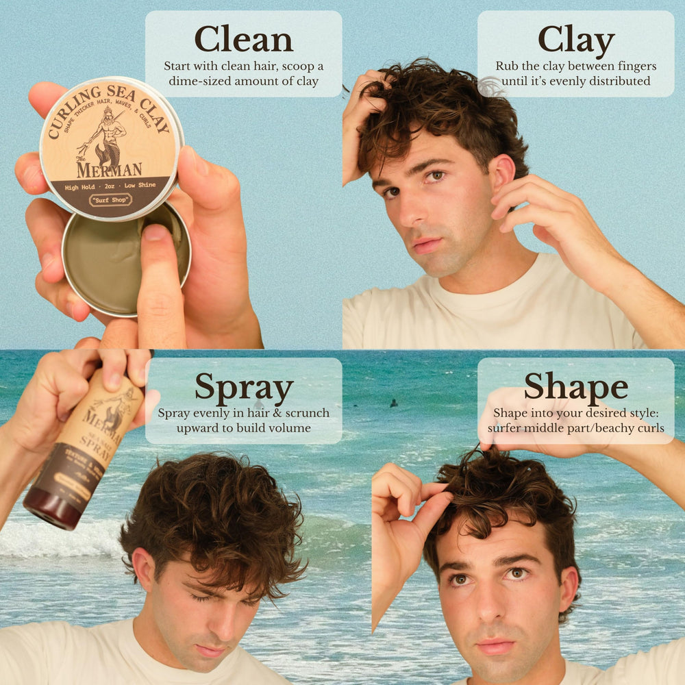 Side-by-side before and after using The Merman products for defined waves